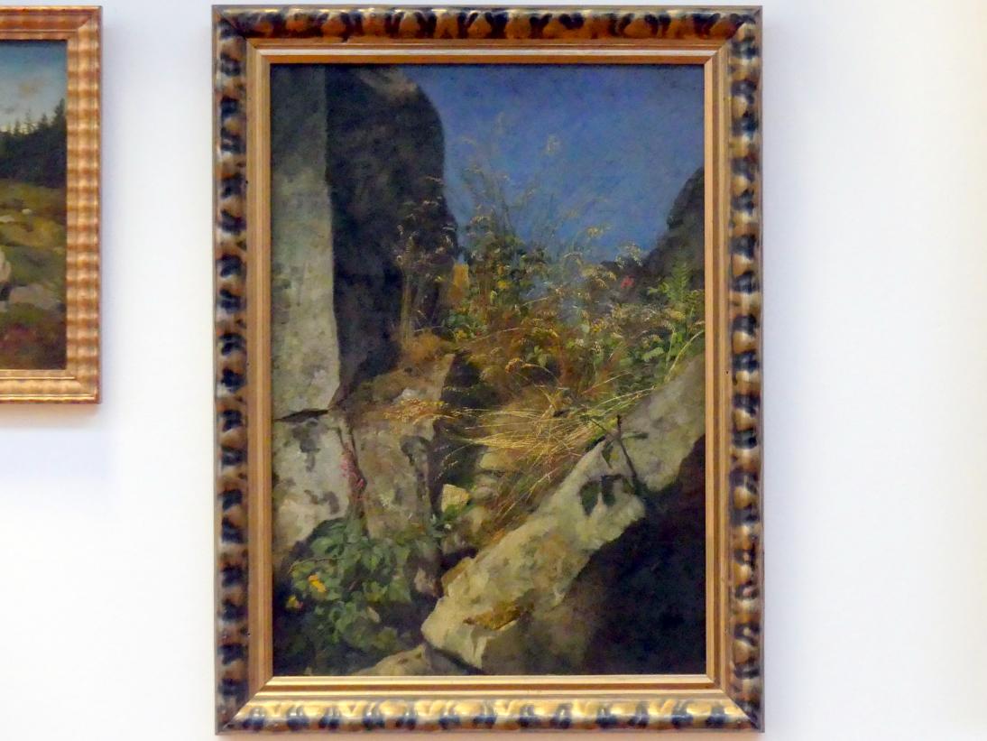 Hans Thoma (1860&ndash;1912), Gräser zwischen Felsen, Karlsruhe, Staatliche Kunsthalle, Kosmos Thoma, 1863