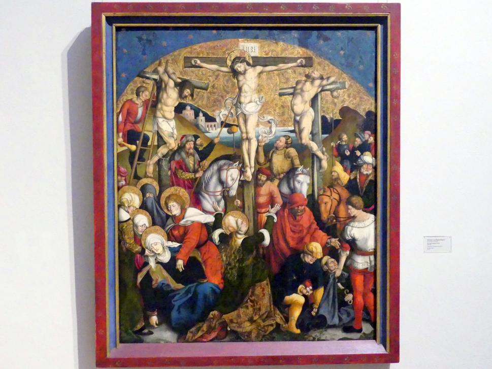 Meister von Sigmaringen (1517), Die Kreuzigung Christi, Karlsruhe, Staatliche Kunsthalle, Saal 15, 1515&ndash;1520