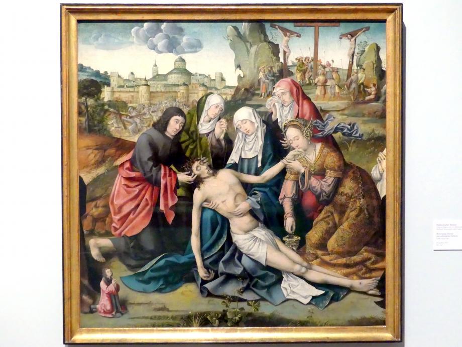 Beweinung Christi mit anbetenden Stiftern, Karlsruhe, Staatliche Kunsthalle, Saal 68, um 1520&ndash;1530