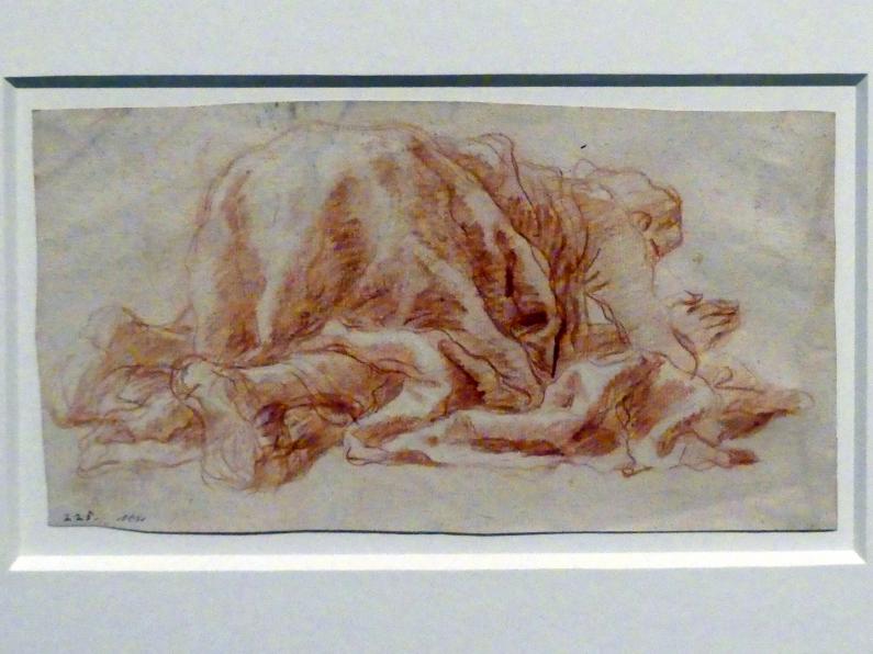 Giovanni Battista Tiepolo (1715–1785), Ein Mann, der sich anbetend niedergeworfen hat, Stuttgart, Staatsgalerie, Ausstellung "Tiepolo"  vom 11.10.2019 - 02.02.2020, Saal 10: Späte Werke, um 1765–1770