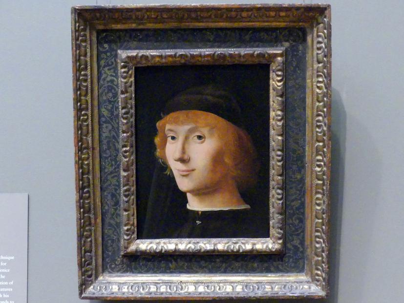Antonello da Messina (1464–1478), Bildnis eines jungen Mannes, New York, Metropolitan Museum of Art (Met), Saal 641, um 1470