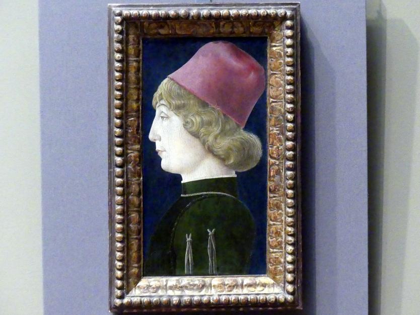 Cosmè (Cosimo) Tura (1457&ndash;1486), Bildnis eines jungen Mannes, New York, Metropolitan Museum of Art (Met), Saal 641, um 1470&ndash;1480