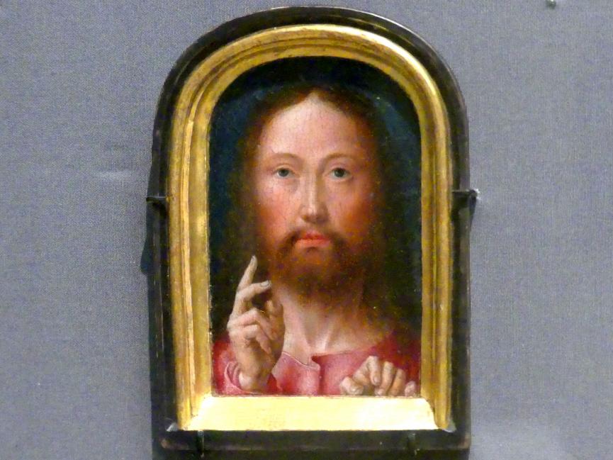 Gerard David (1475&ndash;1519), Segnender Christus, New York, Metropolitan Museum of Art (Met), Saal 641, um 1500&ndash;1505