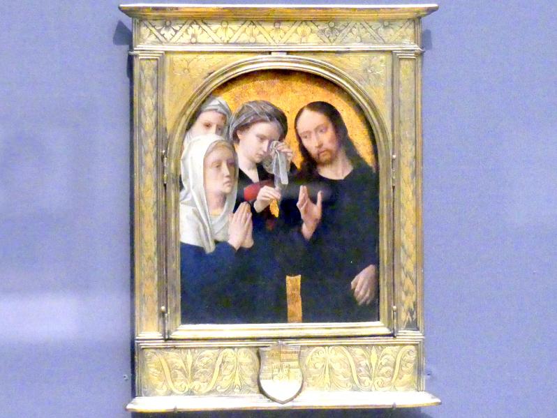 Gerard David (1475–1519), Christus nimmt Abschied von seiner Mutter, New York, Metropolitan Museum of Art (Met), Saal 641, um 1500