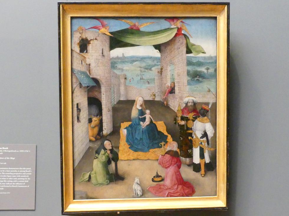 Hieronymus Bosch (1475–1510), Anbetung der Könige, New York, Metropolitan Museum of Art (Met), Saal 640, um 1475