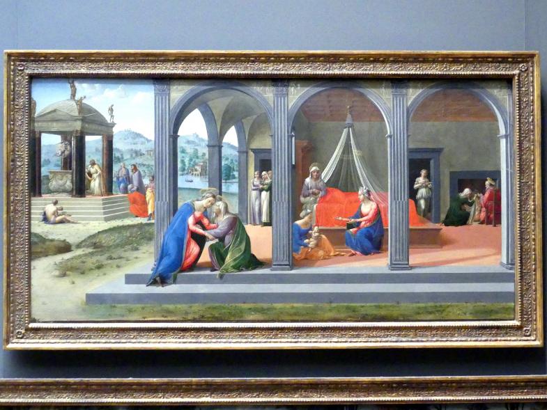 Francesco Granacci (1506–1543), Szenen aus dem Leben Johannes des Täufers, New York, Metropolitan Museum of Art (Met), Saal 638, um 1506–1507, Bild 1/2