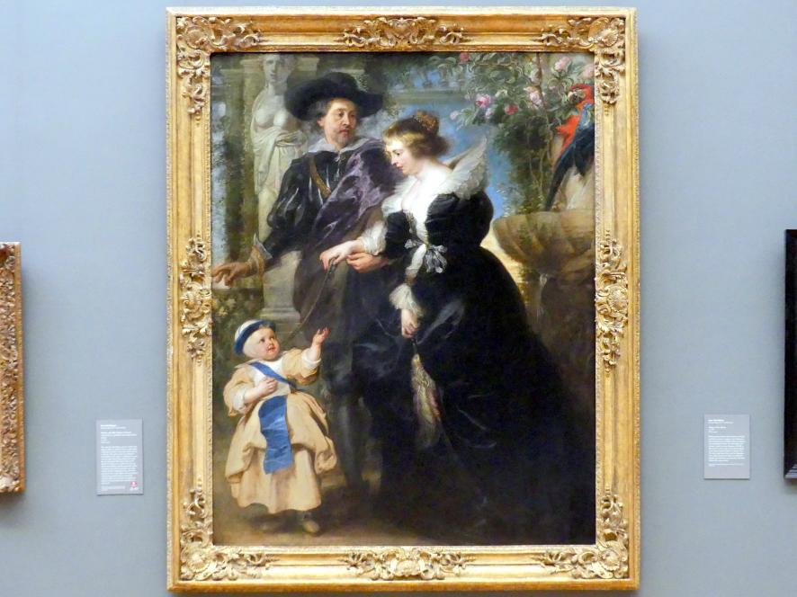 Peter Paul Rubens (1598–1640), Rubens, seine Frau Hélène Fourment (1614-1673) und eines ihrer Kinder, New York, Metropolitan Museum of Art (Met), Saal 628, um 1635
