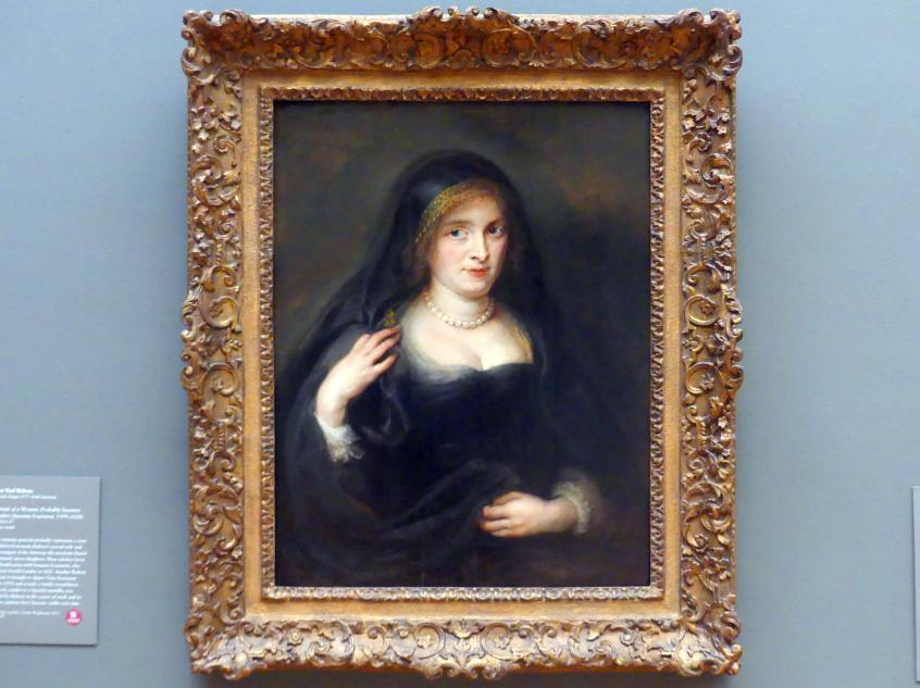 Peter Paul Rubens (1598–1650), Porträt einer Frau, wahrscheinlich Susanna Lunden (Susanna Fourment, 1599-1628), New York, Metropolitan Museum of Art (Met), Saal 628, um 1625–1627, Bild 1/2