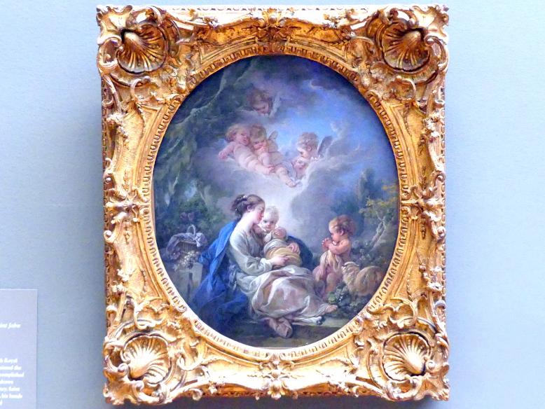 François Boucher (1728–1800), Maria mit Kind, dem Johannesknaben und einem Engel, New York, Metropolitan Museum of Art (Met), Saal 630, 1765