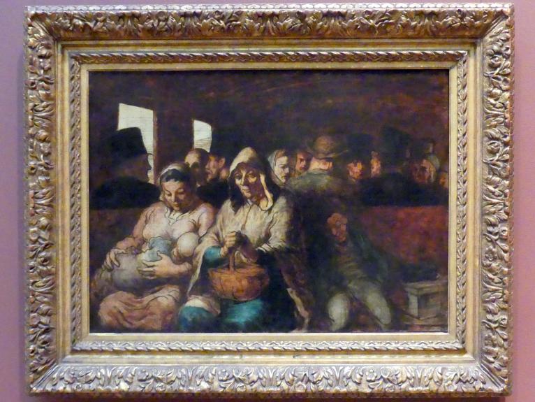 Honoré Daumier (1840–1868), Der Wagen der dritten Klasse, New York, Metropolitan Museum of Art (Met), Saal 802, um 1862–1864