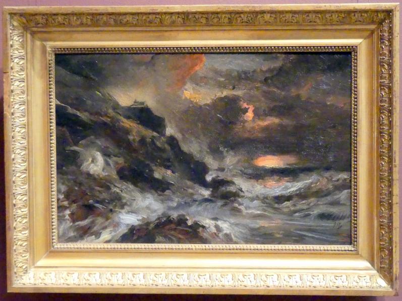 Eugène Isabey (1832–1855), Sturm vor der Küste der Normandie, New York, Metropolitan Museum of Art (Met), Saal 802, um 1850–1860