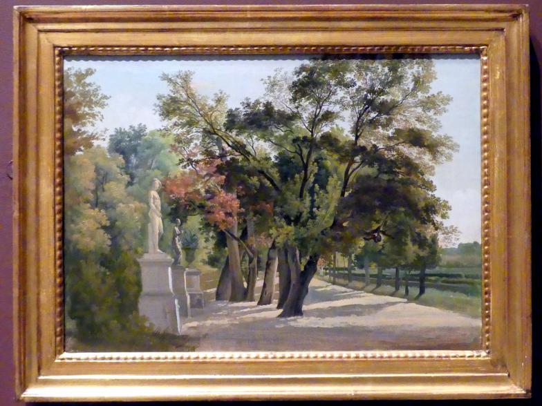 Gustaf Wilhelm Palm (1844), Eingang zum Giardino del Lago, Villa Borghese, Rom, New York, Metropolitan Museum of Art (Met), Saal 806, 1844