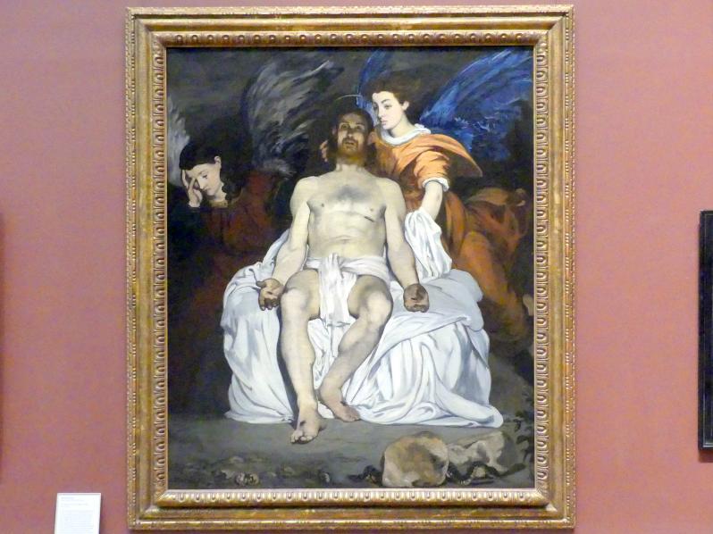 Édouard Manet (1855–1882), Der tote Christus mit Engeln, New York, Metropolitan Museum of Art (Met), Saal 810, 1864