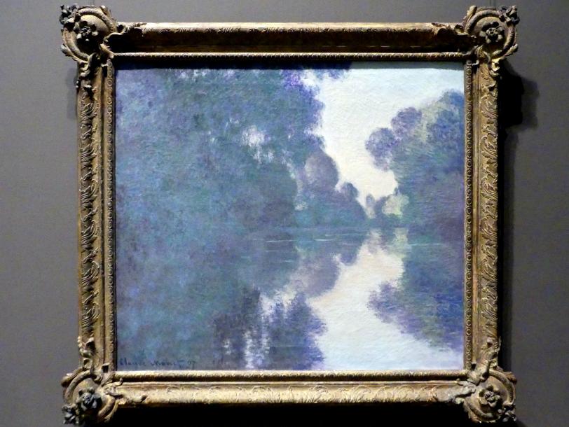 Claude Monet (1864&ndash;1925), Morgen an der Seine bei Giverny, New York, Metropolitan Museum of Art (Met), Saal 819, 1897