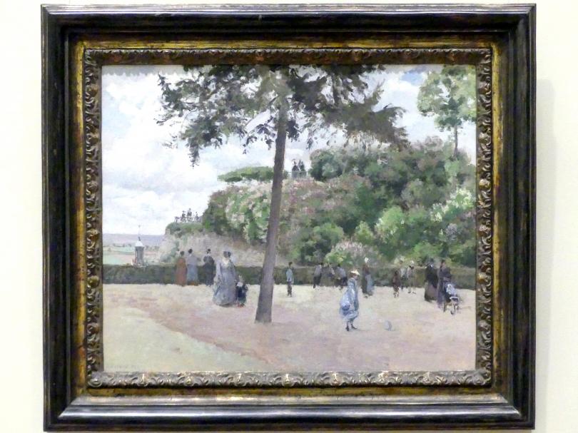 Camille Pissarro (1863–1903), Der öffentliche Garten in Pontoise, New York, Metropolitan Museum of Art (Met), Saal 820, 1874