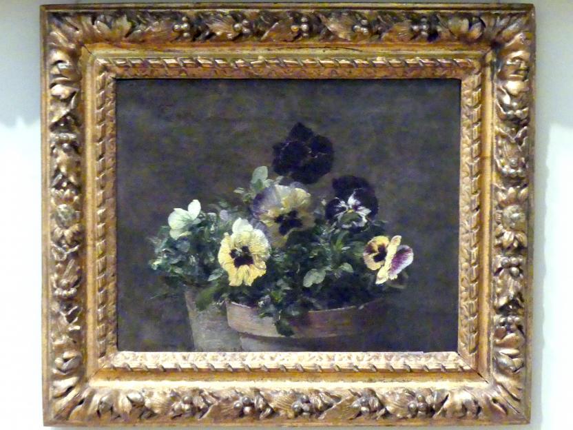 Henri Fantin-Latour (1858&ndash;1888), Getopfte Stiefmütterchen, New York, Metropolitan Museum of Art (Met), Saal 824, 1883