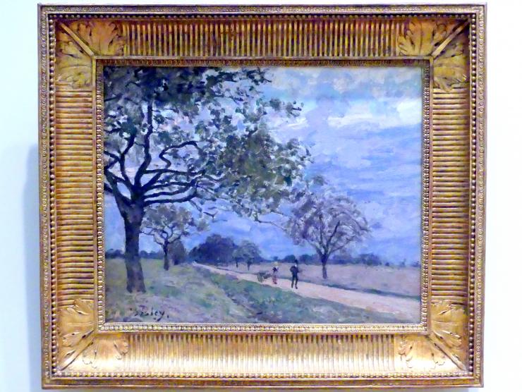 Alfred Sisley (1872–1896), Die Straße von Versailles nach Louveciennes, New York, Metropolitan Museum of Art (Met), Saal 824, 1879