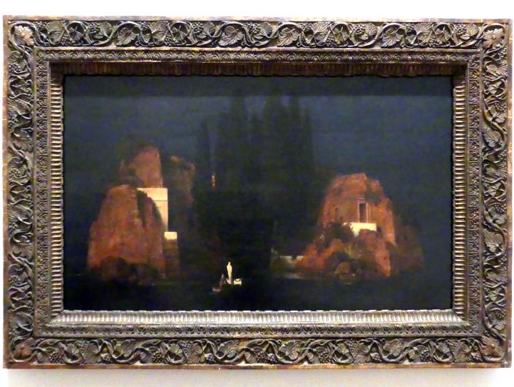Arnold Böcklin (1851&ndash;1897), Toteninsel, New York, Metropolitan Museum of Art (Met), Saal 829, 1880