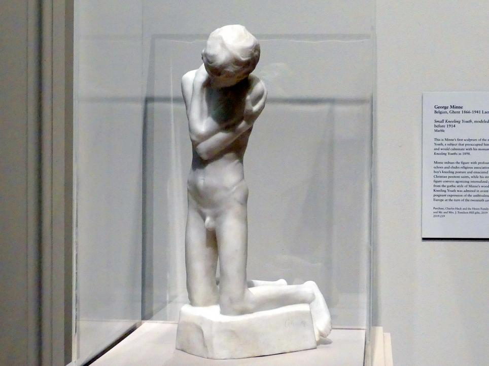 George Minne (1886–1901), Kleiner kniender Junge, New York, Metropolitan Museum of Art (Met), Saal 829, 1896