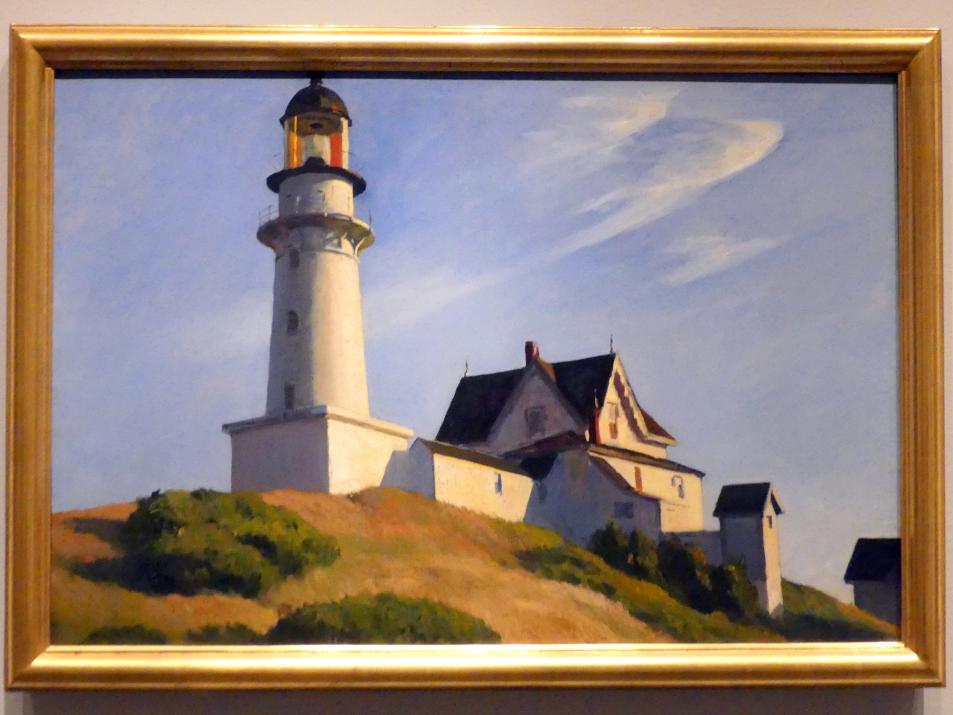 Edward Hopper (1921–1944), The Lighthouse at Two Lights - Leuchtturm mit zwei Lichtern, New York, Metropolitan Museum of Art (Met), Saal 900, 1929