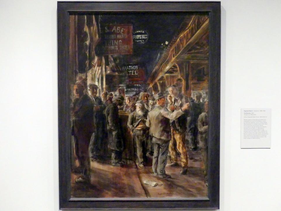Reginald Marsh (1926–1933), Die Bowery in New York, New York, Metropolitan Museum of Art (Met), Saal 902, 1930
