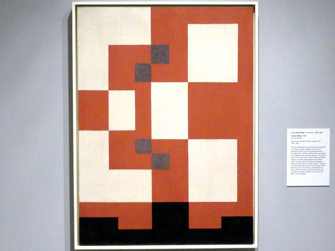 Leon Polk Smith (1949), Accent Black - Akzent schwarz, New York, Metropolitan Museum of Art (Met), Saal 911, 1949