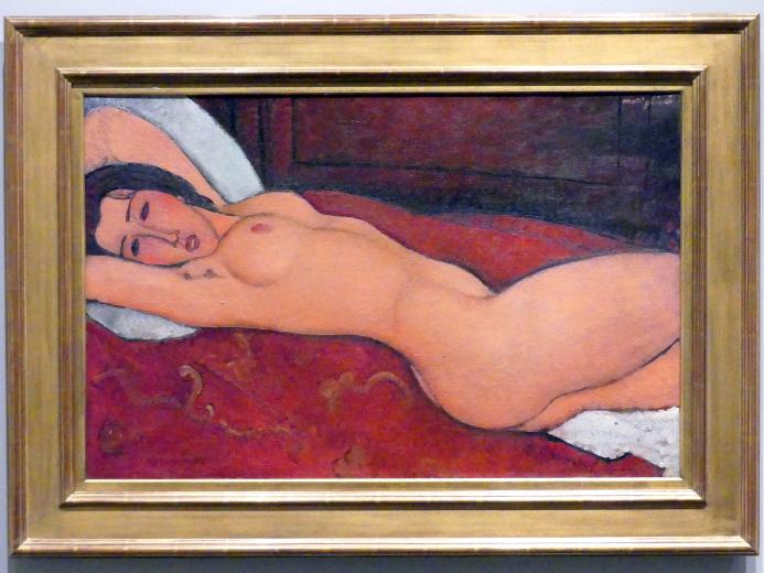 Amedeo Modigliani (1911&ndash;1918), Liegender Akt, New York, Metropolitan Museum of Art (Met), Saal 911, 1917