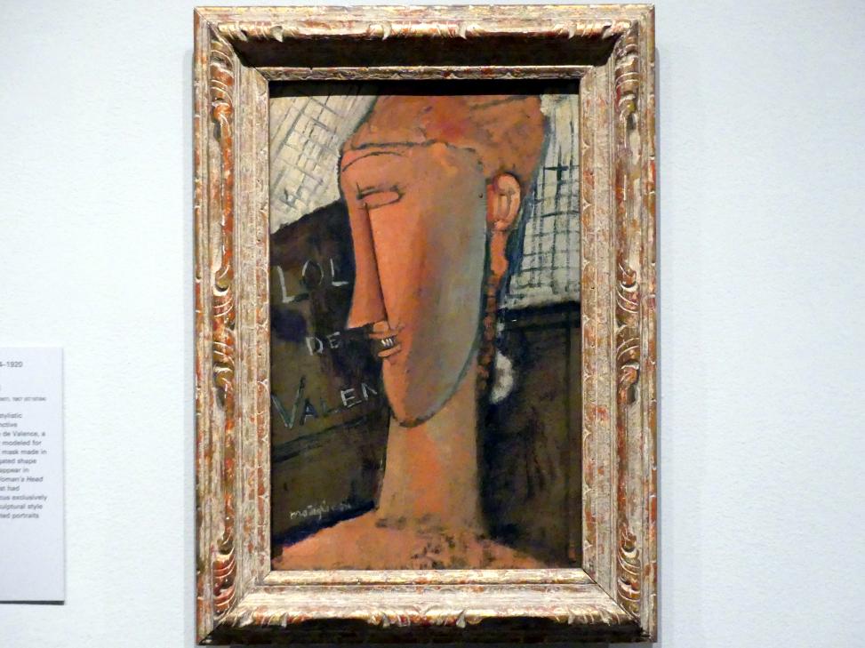 Amedeo Modigliani (1911–1918), Lola de Valence, New York, Metropolitan Museum of Art (Met), Saal 911, 1915