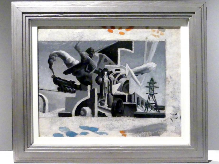 Thomas Hart Benton (1928&ndash;1930), Studie für 'Instrumente der Macht' & 'Deep South', New York, Metropolitan Museum of Art (Met), Saal 909, um 1930
