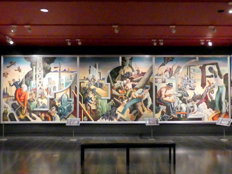 Thomas Hart Benton (1928&ndash;1930), Amerika heute, New York, Metropolitan Museum of Art (Met), Saal 909a, 1930&ndash;1931