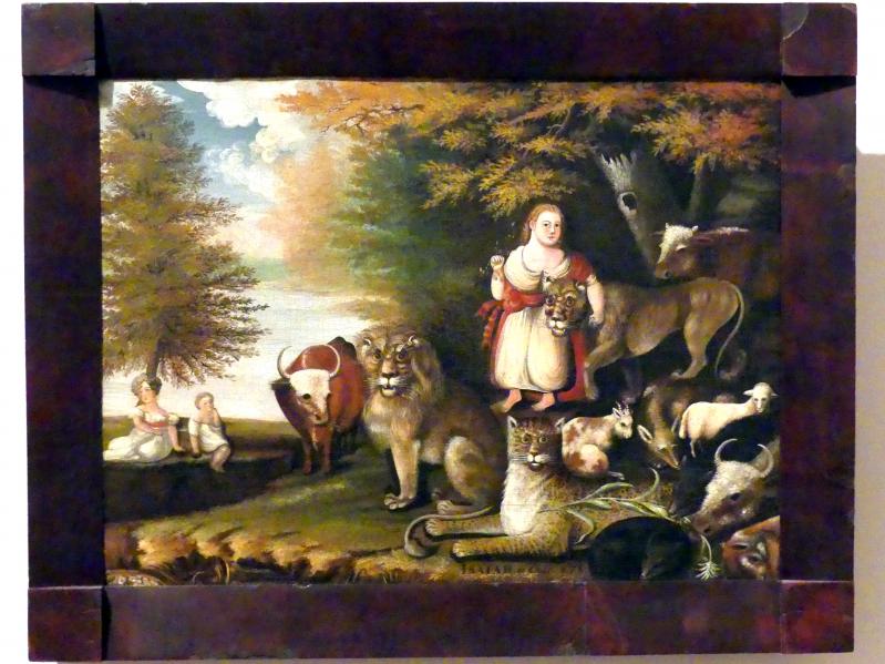 Edward Hicks (1825–1836), Das Königreich des Friedens, New York, Metropolitan Museum of Art (Met), Saal 751, um 1830–1832, Bild 1/2