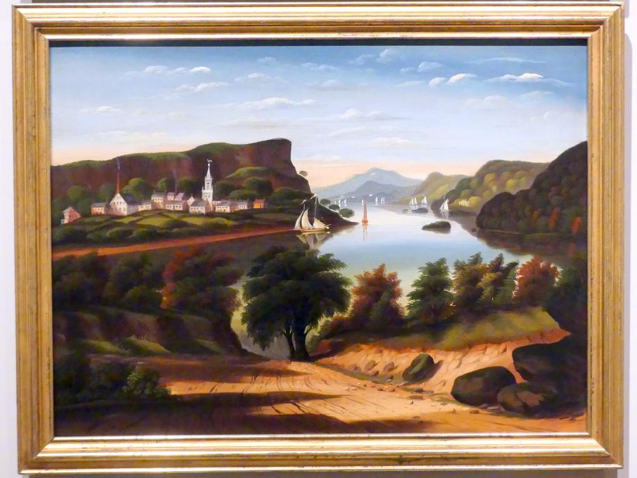 Thomas Chambers (1842&ndash;1851), Lake George und das Dorf Caldwell, New York, Metropolitan Museum of Art (Met), Saal 751, um 1843&ndash;1860