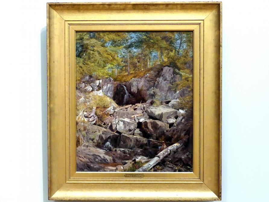 John Henry Hill (1863), Studie von Trapp-Gestein (Buttermilk Falls), New York, Metropolitan Museum of Art (Met), Saal 761, 1863