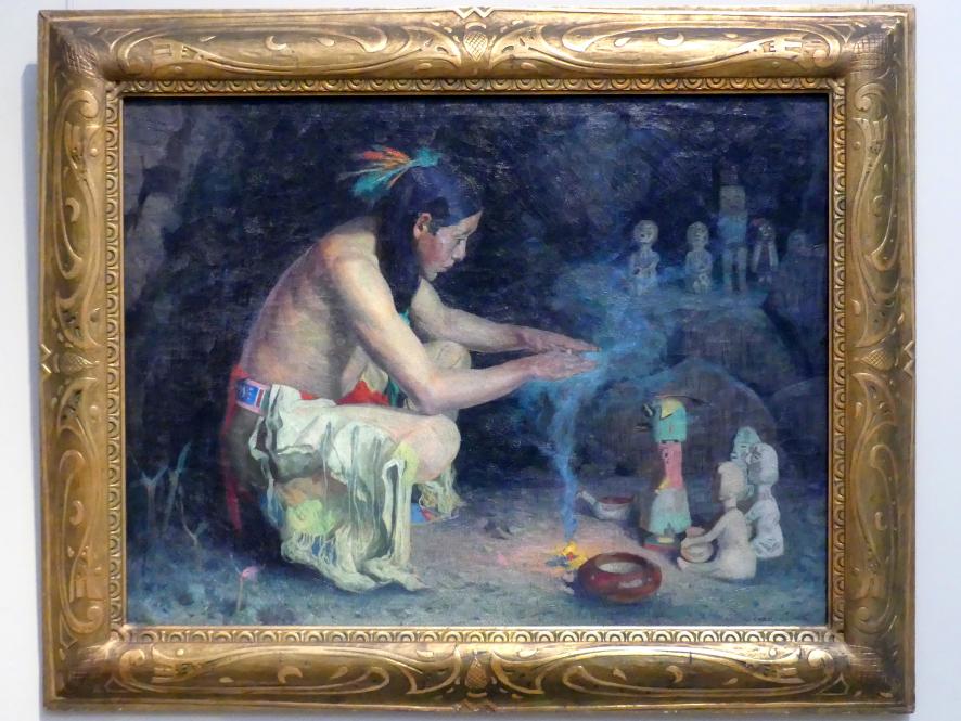 Eanger Irving Couse (1920), Schrein der Regengötter, New York, Metropolitan Museum of Art (Met), Saal 765, um 1920