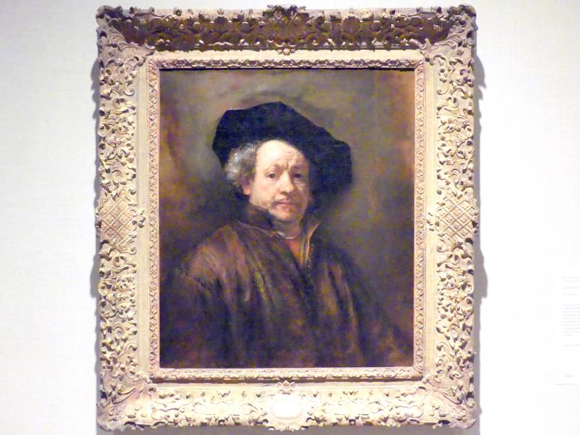 Rembrandt (Rembrandt Harmenszoon van Rijn) (1627&ndash;1669), Selbstporträt, New York, Metropolitan Museum of Art (Met), Saal 964, 1660