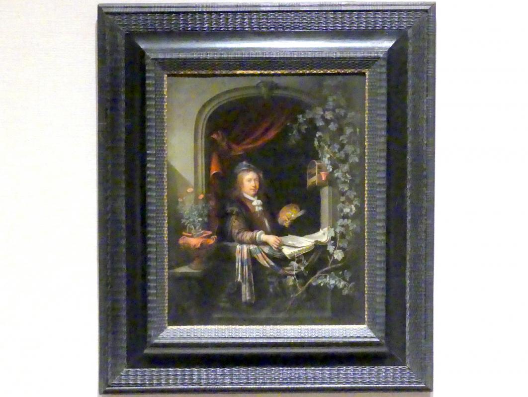 Gerard Dou (Gerrit Dou) (1629&ndash;1672), Selbstporträt, New York, Metropolitan Museum of Art (Met), Saal 964, um 1665