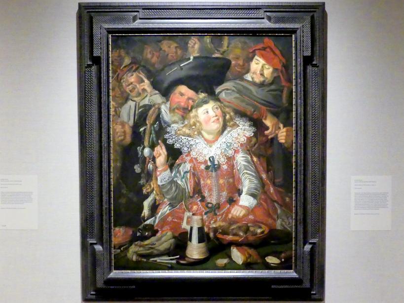 Frans Hals (1616–1664), Merrymakers at Shrovetide - Faschingsliebhaber, New York, Metropolitan Museum of Art (Met), Saal 964, um 1616–1617