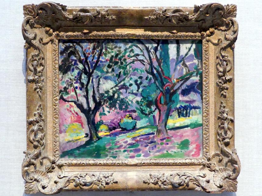 Henri Matisse (1898–1953), Olivenbäume bei Collioure, New York, Metropolitan Museum of Art (Met), Saal 962, 1905, Bild 1/2
