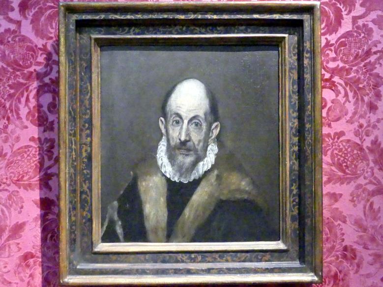 El Greco (Domínikos Theotokópoulos) (1567–1613), Bildnis eines alten Mannes, New York, Metropolitan Museum of Art (Met), Saal 958, um 1595–1600