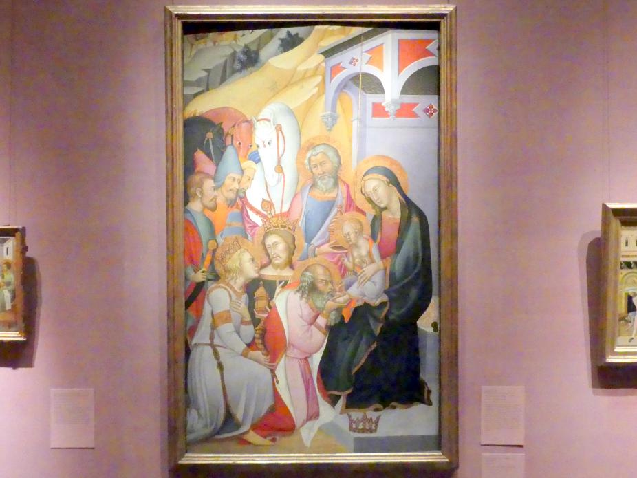 Bartolo di Fredi (1365–1390), Anbetung der Könige, New York, Metropolitan Museum of Art (Met), Saal 952, um 1390