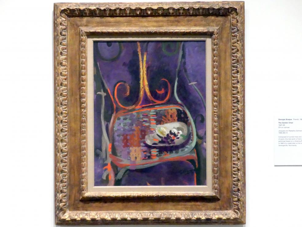 Georges Braque (1906–1956), Der Gartenstuhl, New York, Metropolitan Museum of Art (Met), Saal 905, 1947–1960