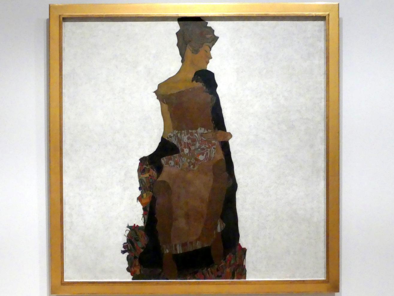 Egon Schiele (1908–1918), Porträt von Gerti Schiele, New York, Museum of Modern Art (MoMA), Saal 504, 1909
