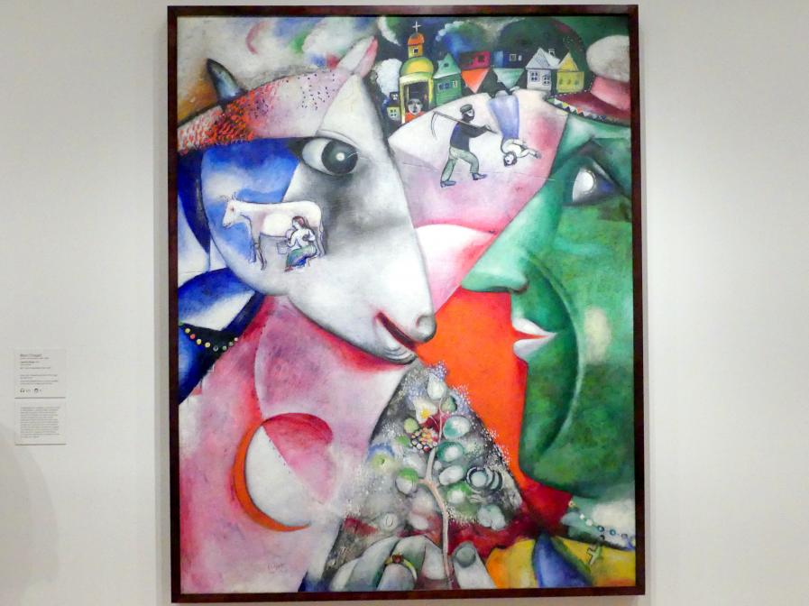 Marc Chagall (1910–1972), Ich und das Dorf, New York, Museum of Modern Art (MoMA), Saal 505, 1911