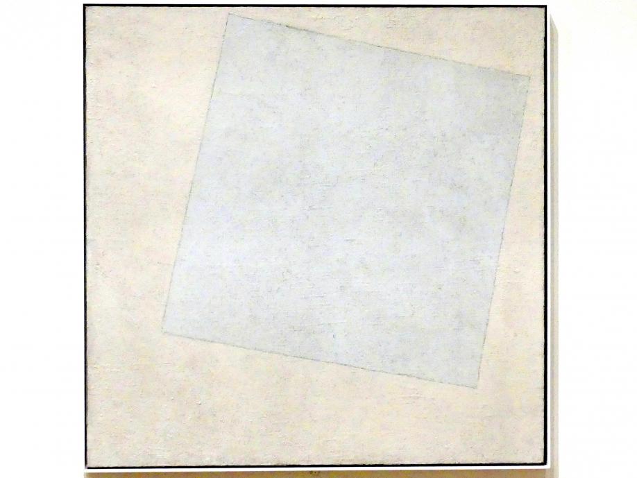 Kasimir Sewerinowitsch Malewitsch (1912–1930), Suprematistische Komposition: Weiß auf Weiß, New York, Museum of Modern Art (MoMA), Saal 512, 1918