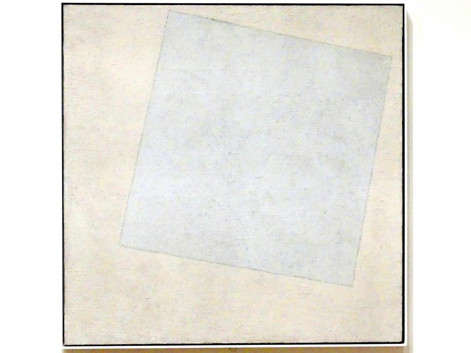 Kasimir Sewerinowitsch Malewitsch (1912&ndash;1930), Suprematistische Komposition: Weiß auf Weiß, New York, Museum of Modern Art (MoMA), Saal 512, 1918