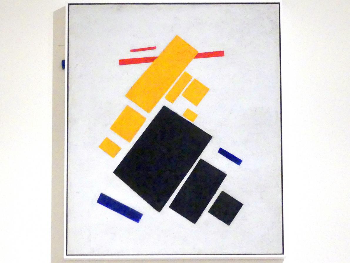 Kasimir Sewerinowitsch Malewitsch (1912&ndash;1930), Suprematistische Komposition: Fliegendes Flugzeug, New York, Museum of Modern Art (MoMA), Saal 512, 1915
