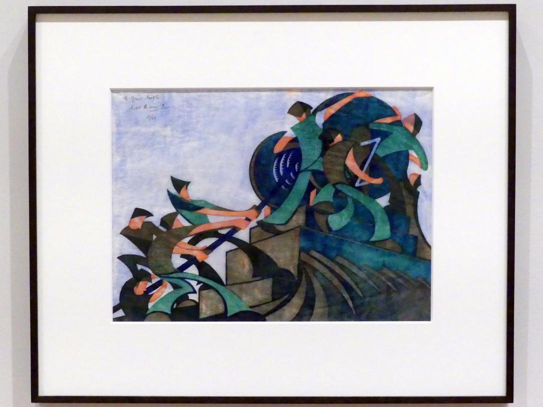 Sybil Andrews (1931–1934), Riesenkabel, New York, Museum of Modern Art (MoMA), Saal 523, 1931