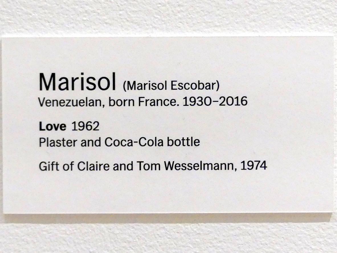 Marisol Escobar (1962–1971), Liebe, New York, Museum of Modern Art (MoMA), Saal 408, 1962, Bild 4/4