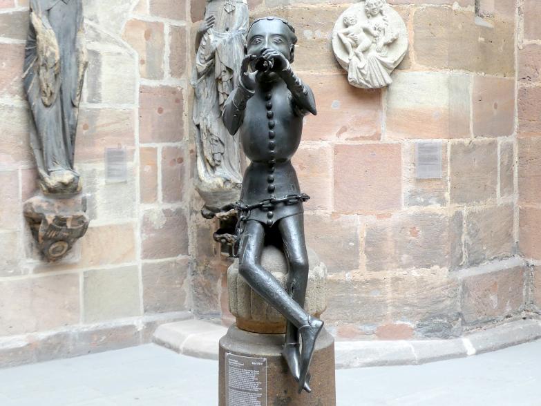 Brunnenfigur, sog. Hansel, Nürnberg, Heilig-Geist-Spital, jetzt Nürnberg, Germanisches Nationalmuseum, Saal 31, um 1380