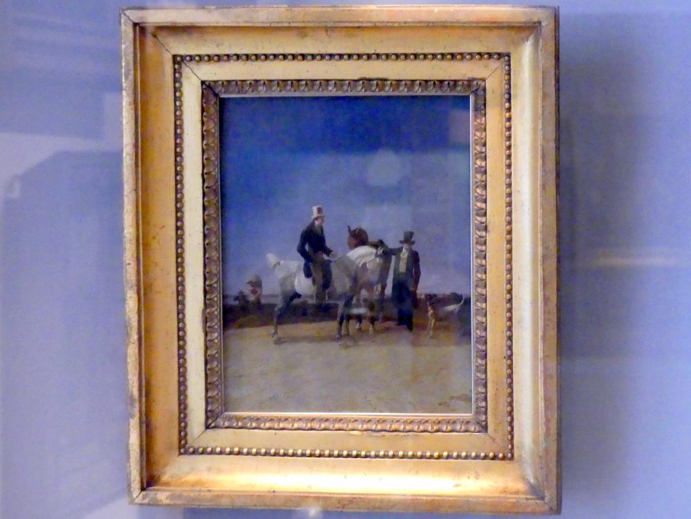 Wilhelm von Kobell (1815&ndash;1833), Begegnung zweier Reiter auf der Landstraße, Nürnberg, Germanisches Nationalmuseum, 19. Jahrhundert - 6, 1823